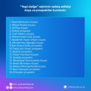 Bakının bu küçələrində “Yaşıl dalğa” rejimi tətbiq edilir - SİYAHI - FOTO
