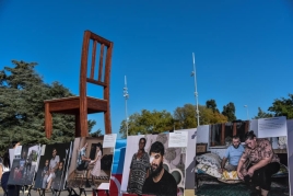 Cenevrədə Ermənistanın mina müharibəsinə dair fotosərgi açıldı - FOTOLAR