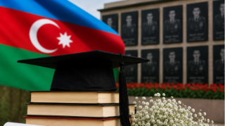Şəhidin həyat yoldaşı da tələbə olub, qızı da - FOTO 