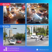 Bu yolda işıqfor quraşdırıldı - FOTO - VİDEO