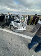 Bakı-Qazax yolunda avtobus "Mercedes"lə toqquşdu - FOTOLAR