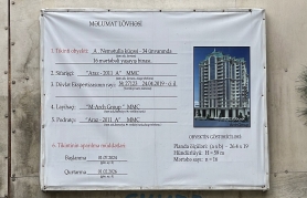 Yeni tikilən binanın lövhəsində “16 mərtəbə” yazılıb amma əlavə mərtəbə yaradılır? – Memardan İDDİA – FOTO  