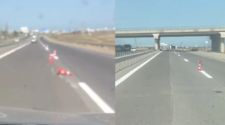 Bakı-Ələt yolunda "Formula yarışı":  Plastik maneələr sürücülərə təhlükə yaradıb - VİDEO 