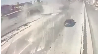“Masazır dairəsi”ndəki dəhşətli qəzanın anbaan GÖRÜNTÜLƏR 