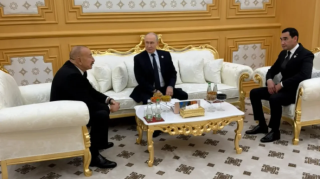 İlham Əliyev Putin və Berdiməhəmmədovla görüşdü - FOTO 