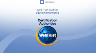 "AzInTelecom" beynəlxalq “WebTrust for CA” auditindən uğurla keçib 