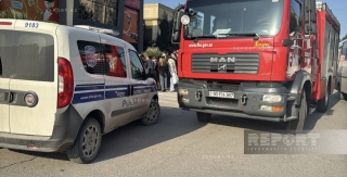Sumqayıtda piyadaları vuran avtomobil YANIB   - FOTO - VİDEO