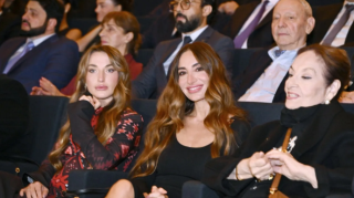 Arzu və Alyona Əliyevalar "44" filminin premyerasında - FOTOLAR 