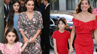 Leyla və Arzu Əliyevalar qızları ilə Madriddə - FOTOLAR 