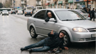 Özünü maşın altına ataraq sürücünü şərləməyə çalışan piyadanı NƏ GÖZLƏYİR? 