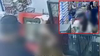 Bakıda marketdə arvadını döyən şəxs həbs olundu   - VİDEO