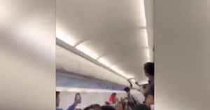 Göyərçin təyyarəni uçmağına maneə törətdi - VİDEO