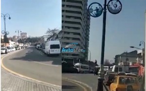 Sürücülərin diqqətinə: Avtovağzal istiqamətində DƏHŞƏTLİ tıxac var - VİDEO