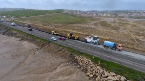 Masazır-Novxanı avtomobil yolunun bir hissəsi yenidən qurulub - FOTO