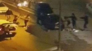 Transların dəyənəkli davası kameralarda göründü