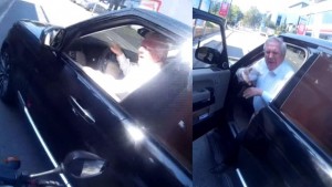 Əziz Yıldırımla motosiklet sürücüsü arasında insident baş verib - VİDEO