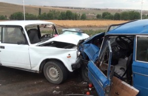 Cəlilabadda iki avtomobil toqquşub, xəsarət alan var  - VİDEO