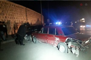 Gəncədə zəncirvari yol qəzası; xəsarət alanlar var - FOTO