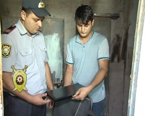 Məktəbdən oğurluq edən şəxs saxlanılıb - FOTO