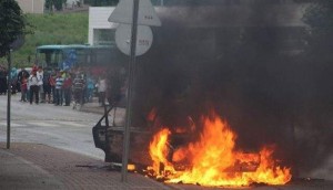 Avtomobil partladıldı: yaralananlar var