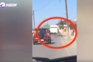 Yük avtomobilinin sürücüsü kobud qayda pozuntusuna yol verib                   - VİDEO