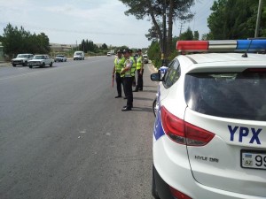 Yol polisi Şirvanda maarifləndirici aksiya keçirib - FOTO