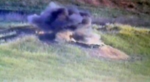 Ermənilərin atəş nöqtəsi belə vuruldu - VİDEO