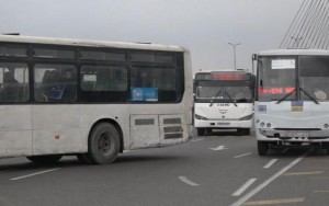 Bakıda 2 avtobus toqquşdu - 7 qadın yaralandı