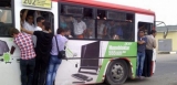 Avtobuslarda sərnişin sıxlığı - VİDEO