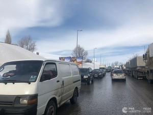 Dəməşqə güclü qar yağıb - FOTO