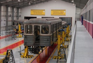 Bakıda metro vaqonlarının təmiri sexi istifadəyə verildi - FOTO