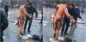 Bakıda dəhşətli partlayışda yaralanan şəxsin görüntüsü yayıldı - VİDEO