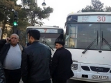 Sərnişin avtobusları bir-birinə çırpıldı - FOTO