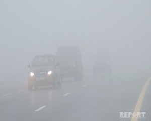 Duman Bakı-Şamaxı yolunda sürücülərə çətin anlar yaşadıb - FOTO