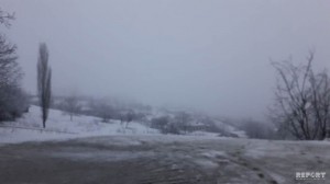 Şimal bölgəsinə qar yağıb - FOTO
