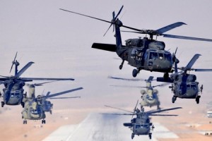 Sərhəddə 76 ədəd döyüş vertolyotu göndərildi