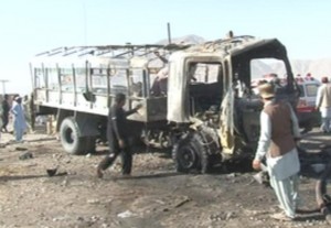 Polislərin olduğu maşın partladıldı: 6 ölü, 8 yaralı