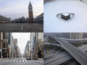 Dünyanın ən izdihamlı yerləri indi boş qalıb - FOTO