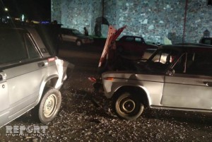 Tovuzda zəncirvari yol qəzası baş verib - FOTO