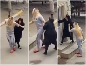 Bakıda transseksual bıçaqla şou göstərdi – VİDEO (+18)