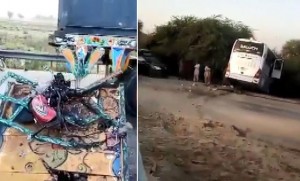 Sərnişin avtobusu rikşa ilə toqquşdu: azı 13 ölü, 3 ağır yaralı - FOTO