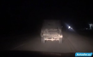 Şəki-Zaqatala yolunda ölüm saçan "kamikadze" sürücü - VİDEO