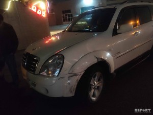 Babək prospektində iki avtomobil toqquşdu - FOTO