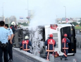 Metrobus 5 metr hündürlükdən aşdı – FOTO