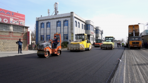 Biləcərinin mərkəzi yolunda təmir-tikinti işləri aparılır - FOTO