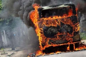 “Ərdəbildə yanan avtobus qanunsuz sərnişin daşıyan daşıyıcıya məxsusdur”