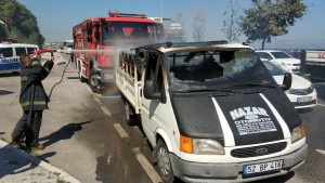 Siqaret kötüyü yük avtomobilini külə döndərdi – FOTO + VİDEO