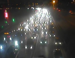 Aeroport yolunda baş vermiş avtoqəza sıxlığa səbəb olub - FOTO