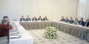 Bakıda Şimal-Cənub nəqliyyat dəhlizinin işçi qrupunun görüşü keçirilir - FOTO