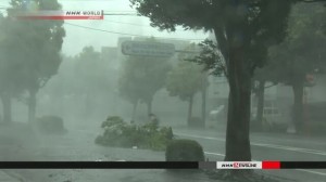 Yaponiyada qasırğa: 2 ölü, 2 itkin